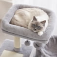 thumbnail image 4 of PAWZ Road 28" Small Cat Tree Tower Cat Condo with Perch Cat Scratching Post for Indoor Cats, Gray, 4 of 19