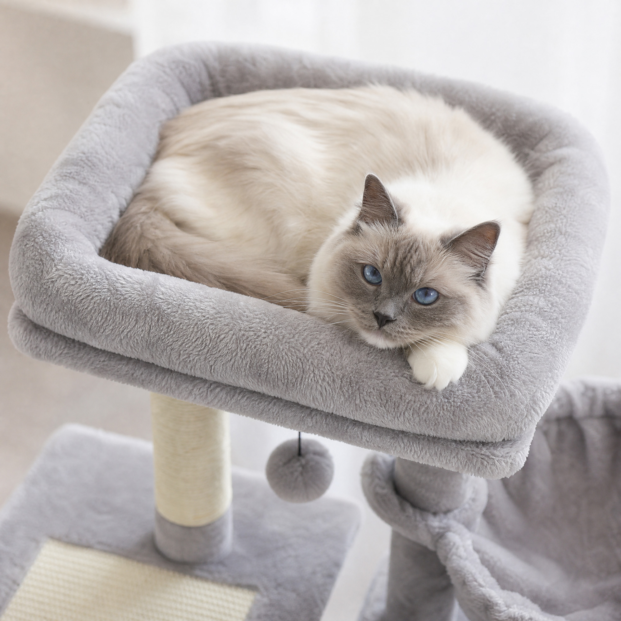 Pawz Road 28 Inch Small Cat Tree Tower with Scratching Posts photo 3