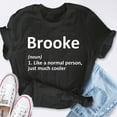 thumbnail image 4 of EcoLoom Brooke Definition Name Birthday Idea Short Sleeve Unisex T Shirt, 4 of 6
