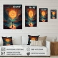 thumbnail image 4 of DESIGN ART Designart "Futuristic Dreams Ii" Space Canvas Prints 16 in. wide x 32 in. high, 4 of 5