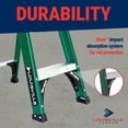 thumbnail image 4 of Louisville Ladder 4-Foot Fiberglass Step Ladder, 225-Pound Load Capacity, Type II, FS4004, 4 of 11
