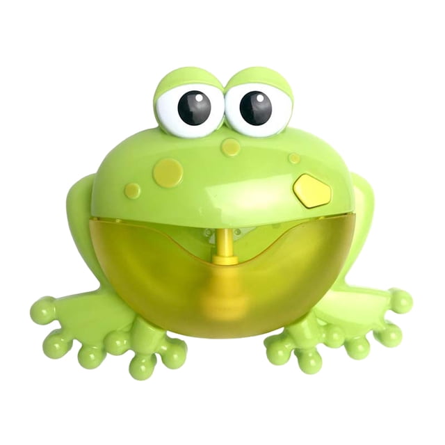 Máquina de burbujas para baño de bebé, forma de rana, automática, soplador de burbujas, juguetes con 12 canciones musicales