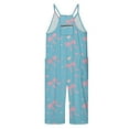 thumbnail image 5 of Girls Sleeveless Jumpsuit Girls Summer Clothes with Pockets Bowknot Girls Outfits Size 13-14 years, 5 of 5
