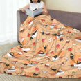 thumbnail image 6 of Fuzoiu Funny Sushi Print Ultra-Soft Micro Fleece Blanket,All Seasons Flannel Throw, Lightweight Blanket for Bed, Sofa, Couch, Movie Night, Camping, and Travel-50"x40", 6 of 7