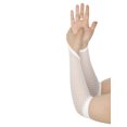 thumbnail image 5 of INSPIRE CHIC Women's Fishnet Glove Elastic Lace Elbow Length Fingerless Gloves with Finger Loop One Size White, 5 of 7
