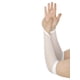 thumbnail image 5 of Guantes de red para mujer INSPIRE CHIC, guantes sin dedos de encaje elástico hasta el codo con bucle para los dedos, talla única, color blanco, 5 of 7