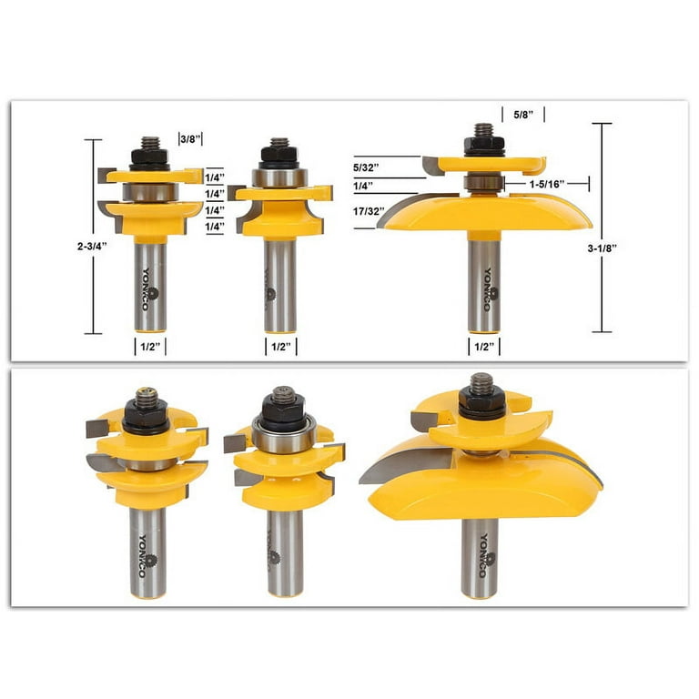 Yonico 12335 Raised Panel Cabinet Door Router Bit Set | Cabinets Matttroy