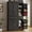 Black, variant on ChVans 71" Tall Kitchen Pantry with 6 Doors, Storage Cabinet with 2 Large Drawer 6 Hanging Shelves, Freestanding Cupboard for Dining Room Living Room