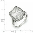 thumbnail image 3 of Cheryl M  Sterling Silver CZ Square Ring, 3 of 3