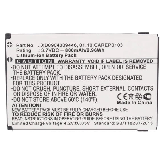 Batteries N Accessories BNA-WB-L3270 Cell Phone Battery - Li-Ion, 3.7V, 800 mAh, Ultra High Capacity Battery - Replacement for Doro 01.10.CAREP0103 Battery