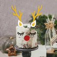 thumbnail image 1 of 1 Juego de adornos navideños para tarta de alce, decoración para el hogar, decoración navideña de Año Nuevo para chico 2021, 1 of 2