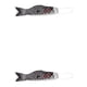 thumbnail image 1 of 2 piezas de carpas Koi japonesas colgantes para jardín Negro 70cm Negro 100cm, 1 of 9