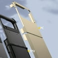 thumbnail image 7 of Rugged Shockproof Samsung Flip 4 Case Hybrid Drop Protection, Rugged Hybrd Protective Hard PC Hinge Protection Lip Raised Phone Cover for Samsung Z Flip 4 5G (2023), Gold, 7 of 7