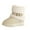 Beige, variant on Winter Boots Snow Boots for Women Slip On Warm Booties Faux Suede House Slippers Ankle Bootie Fluffy Slippers with Flat Platform Outdoor Shoes Fashion Footwear