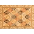 thumbnail image 1 of Ahgly Company Indoor Rectangle Abstract Orange Modern Area Rugs, 4' x 6', 1 of 4