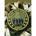 thumbnail image 2 of Army Wreath, Military Wreath, Veteran Gift, Patriotic, 2 of 4
