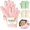 3 Pairs-green +White+pink, variant on 4 Pack Soft Oven Mitts,550F Heat Resistant Cooking Safety Gloves,BBQ Gloves Heat Resistant,Thick Lining,Non-Slip 5 Finger Kitchen Hot Mitts for Baking(Green+White)