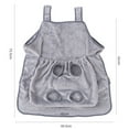 thumbnail image 2 of Warm Fleece Pet Grooming Apron with Adjustable Cat Bib Nail Trimming Scratch Resistant for Cat Lovers and Pet Shops, 2 of 8