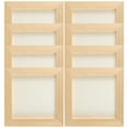 thumbnail image 2 of 8 marcos de fotos de madera de arcilla en blanco para manualidades, marcos de pintura de madera para niños., 2 of 7