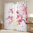 thumbnail image 2 of Castle Fairy Sakura Black Out Curtains,Pink Floral Sakura Curtains Pack of 2 (42x63 Each), 2 of 6