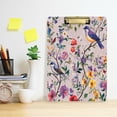 thumbnail image 2 of FORMRS Acrylic Clipboard with Low Profile Clip Standard A4 Letter Size, 12.5" x 9", Purple Floral Pattern, 2 of 8