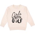 thumbnail image 2 of Inktastic Girls Gotta Golf Toddler Sweatshirt, 2 of 4