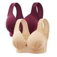 thumbnail image 1 of Bras for Women, Womans Embroidered Glossy Comfortable Breathable Bra Underwear No Rims, 1 of 2