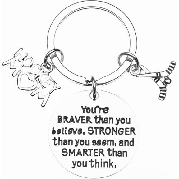 Sportybella Hockey Mom Keychain- Some People Have to Wait Their Entire Lives to Meet Their Favorite Player, I Raised Mine