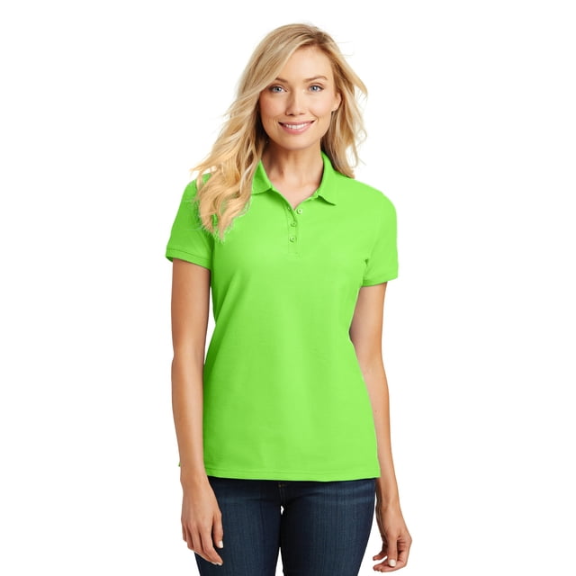 Port Authority Polo Classique Piqué pour Femmes. L100 Lime 3TG