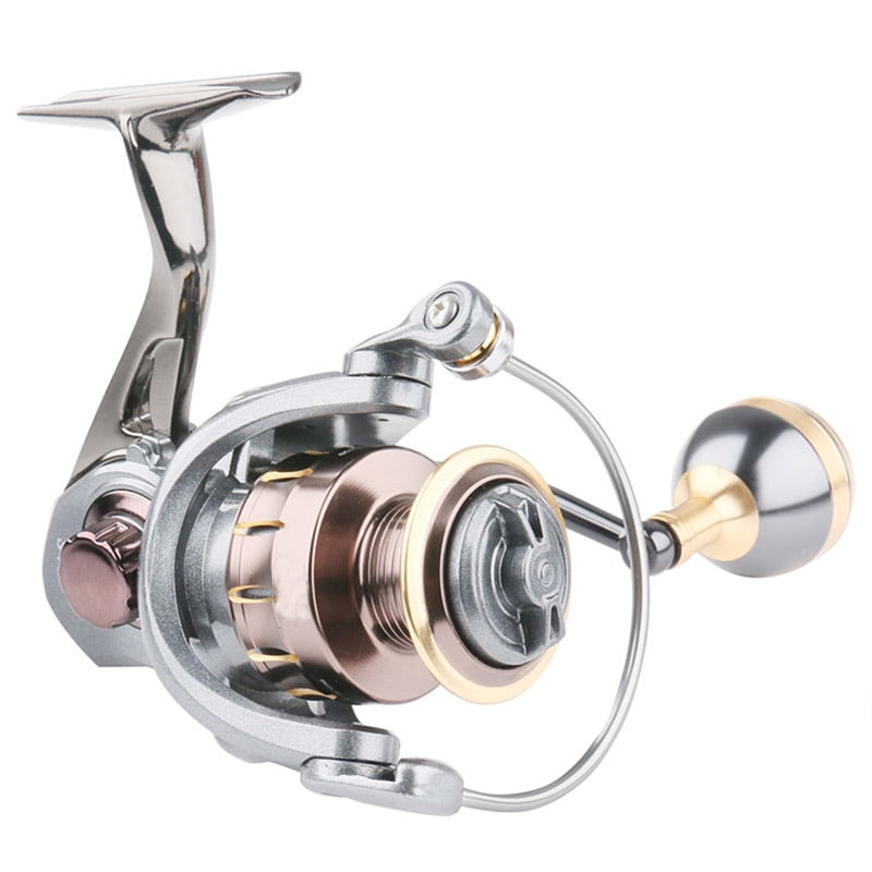 DEUKIO Spinning Reel SW2000-7000 Metal Bearing 4+1BB Metal Body Rocker Grip High Quality Fishing Reel Saltwater Freshwater