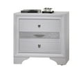 thumbnail image 5 of ACME Naima Square Wood 3-Drawers Bedroom Nightstand in White, 5 of 5