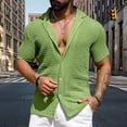 thumbnail image 2 of Playeras Negras Hombre Algodon Camisa De Playa De Verano Para Hombre Camisas Elegantes Camisas De Manga Corta Casuales Con Botones Camisas De Punto De Playa, 2 of 5