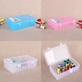 thumbnail image 2 of Sewing Thread Box 42 Spools Large Capacity Plastic Storage Empty Embroidery Cross-stitch Dust-proof Container Accessories Pink, 2 of 7