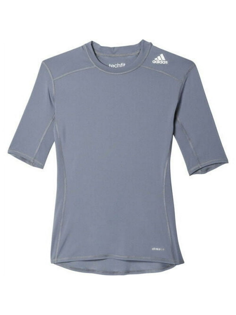 Adidas Men's TechFit Short Sleeve Compression Base Tee Gray AY8381 -  Walmart.com, image size:800x1067