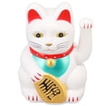 thumbnail image 1 of Adorno de gato de la suerte, gato de la suerte de 4 pulgadas que da la bienvenida al gato, adorno de gato de la suerte de mayor durabilidad, 1 of 12