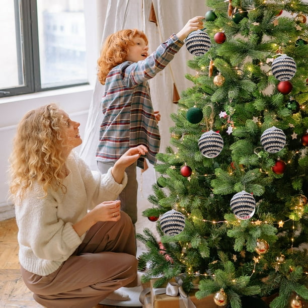 Juego De 3 Bolas Navideas De Cristal De 12, 7 Cm (5 Pulgadas), Transparentes Y Brillantes, Ideales Para Decorar El Rbol De Navidad O Para Fiestas De Oficina., UKHBMC