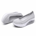 thumbnail image 4 of KAQ Women Wedge Shoes,Breathable Mesh Platform Slip ON Casual Walking Sneakers,Anti-Slip Comfortable Platform Loafers, 4 of 8