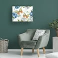 thumbnail image 2 of Canvas Wall Art - Jean Plout 'Floral Butterfly Garden C' Wall Art for Living Room, Bedroom, or Office Décor by Trademark Fine Art - 32 x 24 Inches, 2 of 4