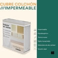 thumbnail image 2 of MUBSON Cubre Colchon Matrimonial con Tela 100% Impermeable y Anti Ácaros de Bamboo., 2 of 5