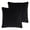 Black, variant on Sherry Kline Elite Velvet Corded-Edge Pillow Covers, Decorative Throw Pillow Covers for Your Living Room and Bed (Set of 2, Taupe Grey, 22x22)