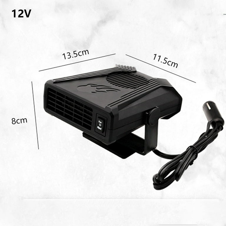 Car Heater, 2 in1 12V 150W Plug-in Cigarette Lighter Fast Heating Demister  Windshield Defroster, Window Defroster for Car, SUV, Trucks