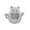 15.5*9.5*12.5Cm, variant on Halloween Ghost Dog Cat Figurine With Witch Hat And Pumpkin Bucket Resin Desktop Statue For Bar Table Home Party