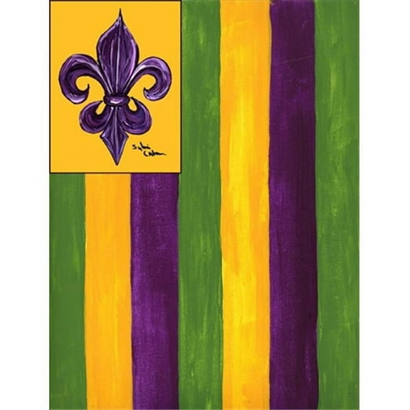 11 x 15 in. Mardi Gras Garden Size Flag
