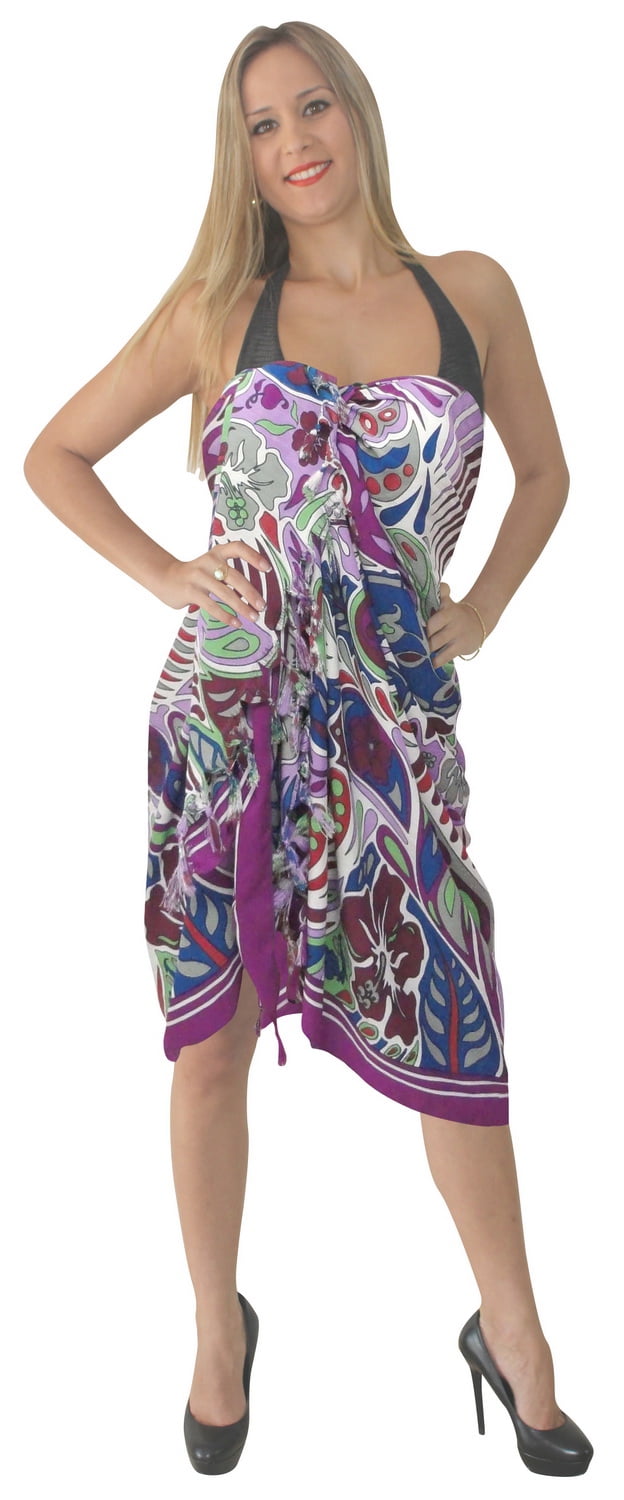 HAPPY BAY HAPPY BAY Swimsuit CoverUp Sarong Beach Wrap Skirt