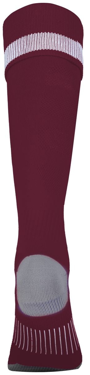 High Five S Impact+ Soccer Sock Maroon/White/Graphite 329120