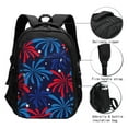 thumbnail image 3 of Disketp Red White Blue Fireworks Mochila de Viaje Estampada para Laptop con Puerto de Carga USB, Mochila Impermeable para Computadora – Regalo para Hombres y Mujeres, 3 of 7