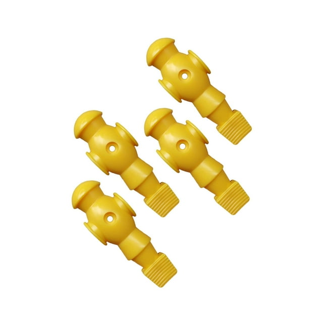 pitrice 4x Foosball Table Men for Table Soccer Table Football Player White Table Games Men Yellow 107x36mm