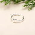 thumbnail image 2 of 925 Sterling Silver Wave Ring – Minimalist Ocean-Inspired Jewelry, Dainty Band for Beach Lovers, 2 of 2