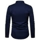 thumbnail image 4 of Hombres Casual Slim Fit manga larga botón abajo camisas de vestir Tops con bordado Pompotops oipoqjl25927, 4 of 4