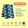thumbnail image 2 of Wildkin Kids Plush Velour Throw Blanket for Girls and Boys (Sharks Blue), 2 of 5
